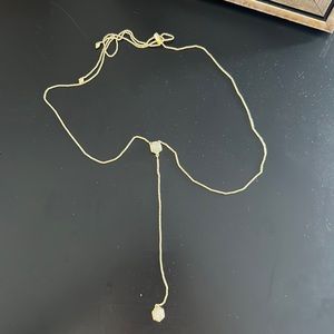 Kendra Scott necklace gold & white